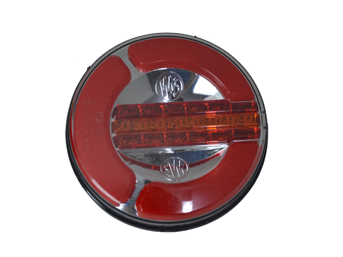 Кръгъл LED стоп със динамичен мигач, 140 mm, 3-функционален