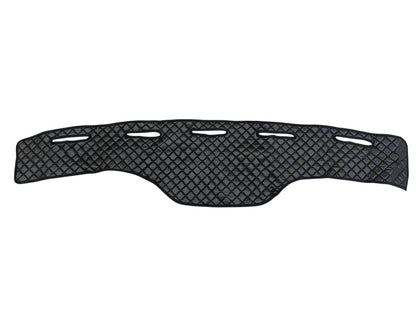 Tapis de tableau de bord pour conduite à droite – cuir synthétique (éco-cuir) bleu, adapté pour Renault Premium 420 (2000–2014)