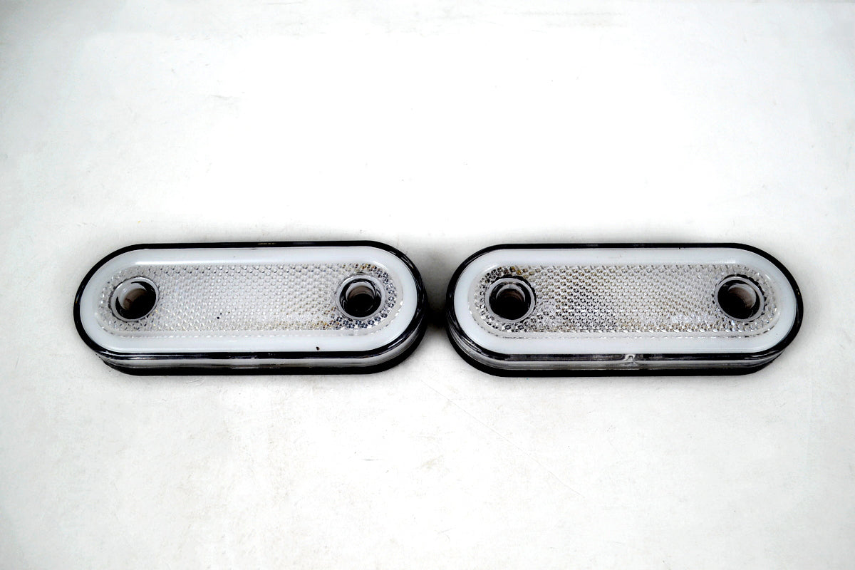 Feu de gabarit néon LED ovale, 20 LED, blanc, 12/24 V, 118 x 44 x 16 mm