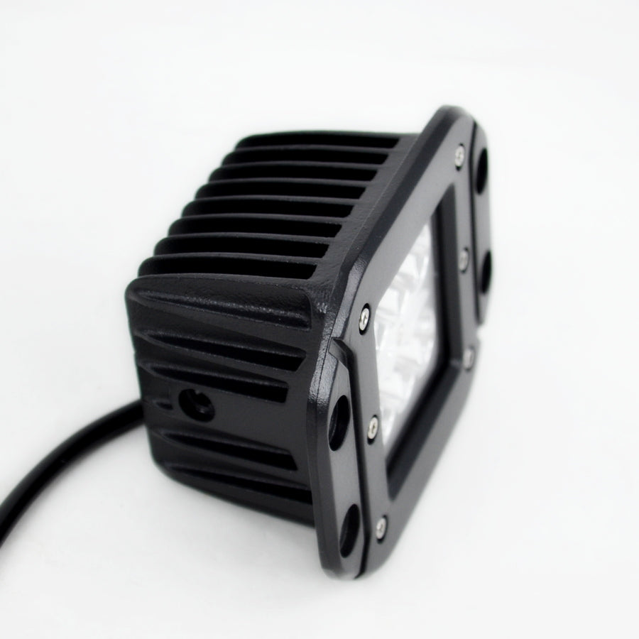 Projecteur de travail LED encastré tout-terrain, 18 W, 12/24 V, montage encastré