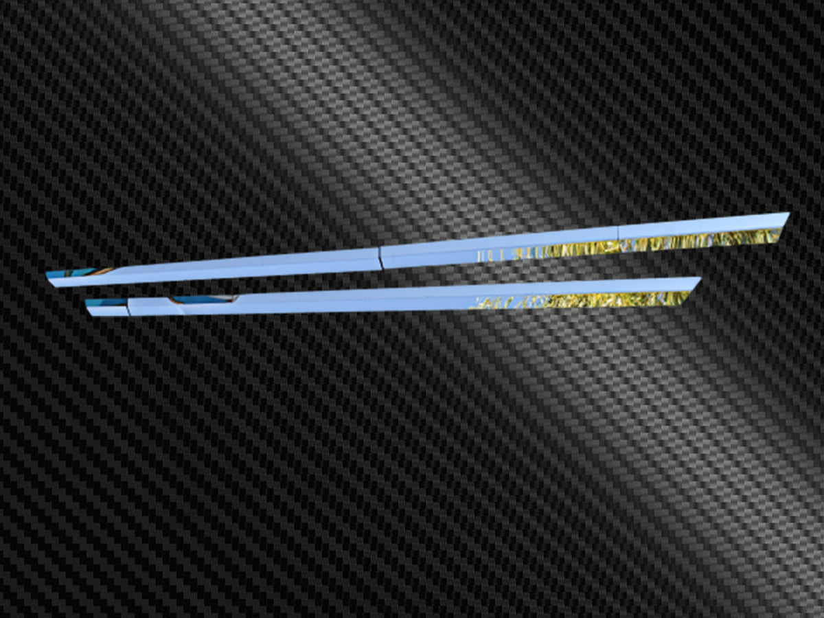 V8 Upper Side Skirt Tank Trim Kit – 4-Piece Stainless Steel Set suitable for Scania S/R NextGen