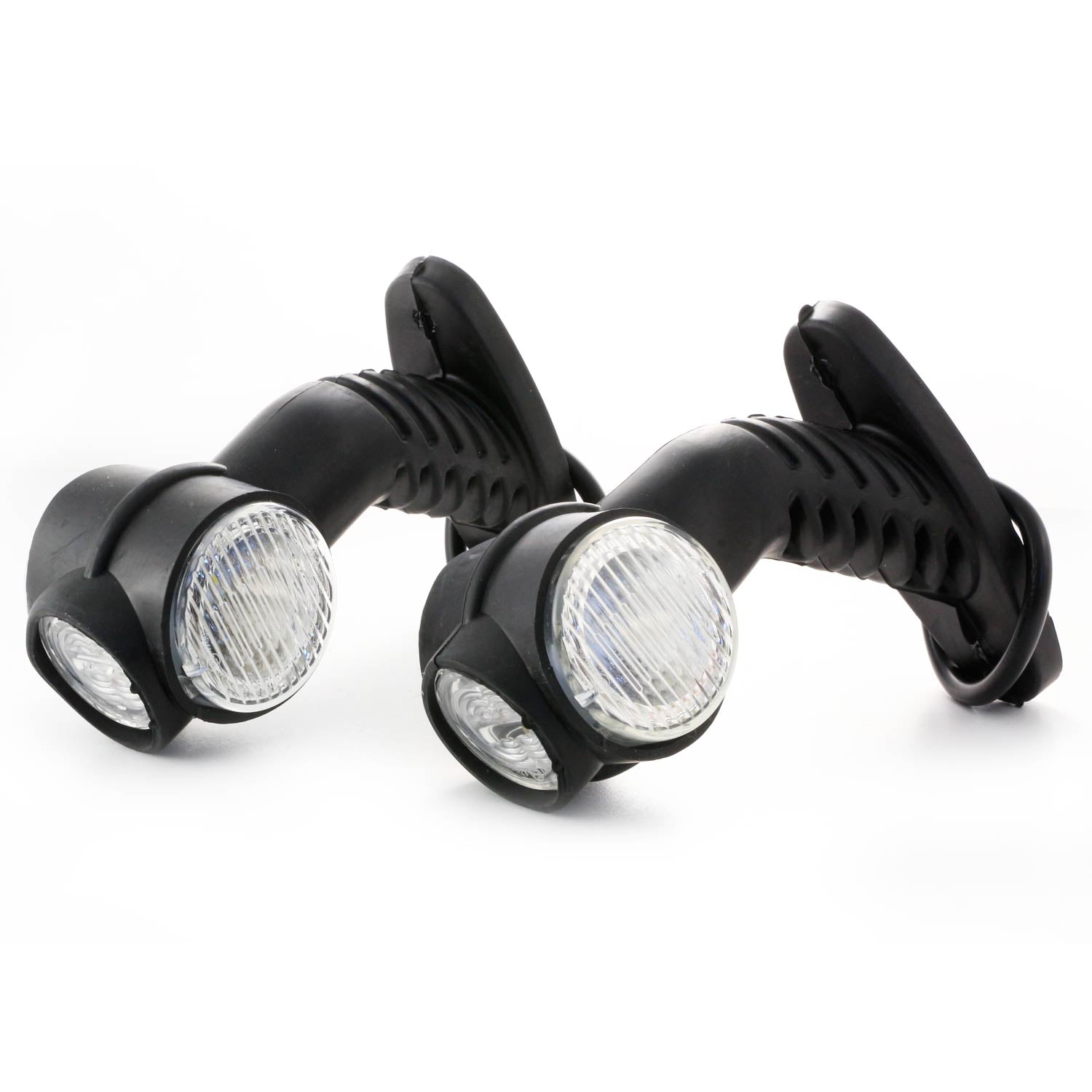 Triple Long LED Marker Lamp, 24V, 137×130×40 mm, Flexible Rubber Housing