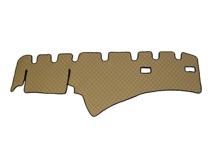 Tapis de tableau de bord – cuir synthétique (éco-cuir) beige, conduite à droite, adapté pour Scania R 2009–2016