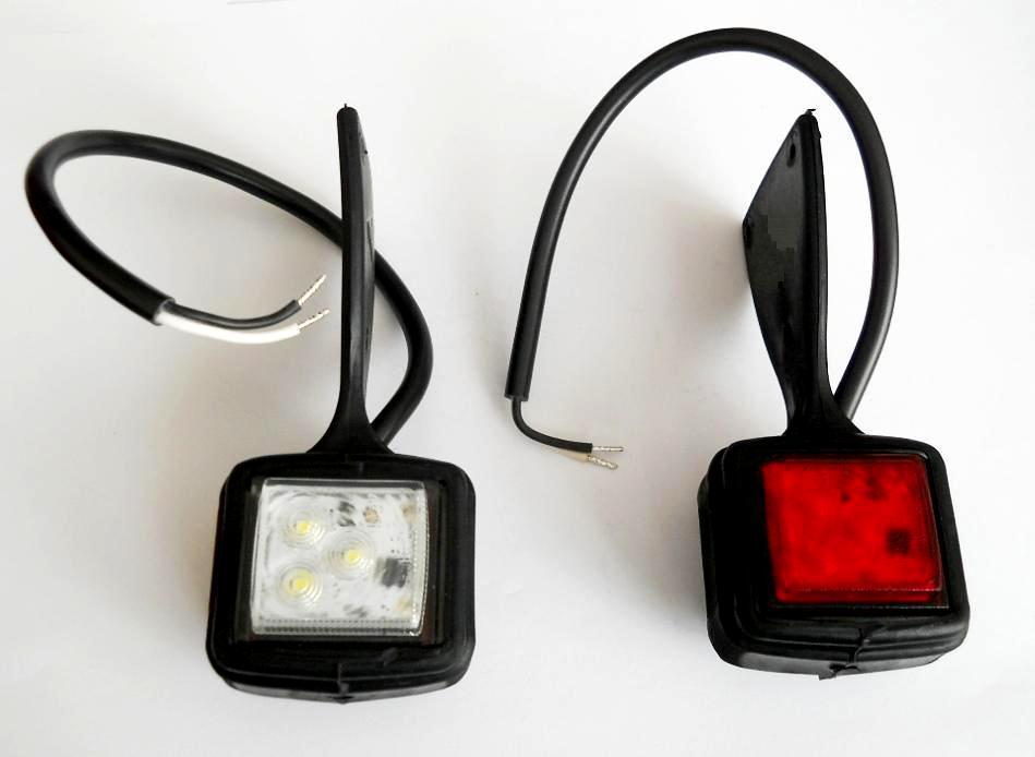 Quadratische hängende LED-Umrissleuchte Weiß/Rot Außen-Markierungsleuchte