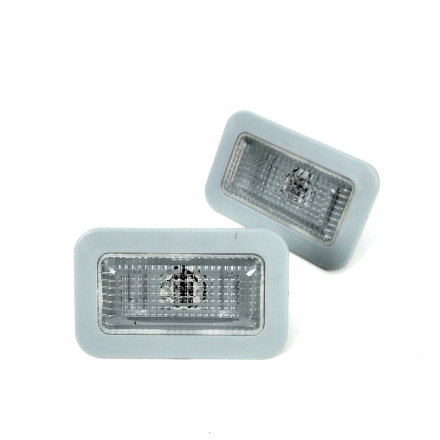 Door Courtesy Light with Bulb and Socket – White, Set of 2, suitable for Mercedes