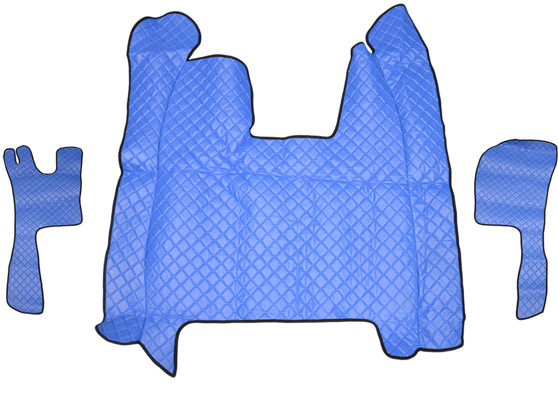 Tapis de sol en cuir bleu – adapté pour Scania R Streamline, modèle personnalisé