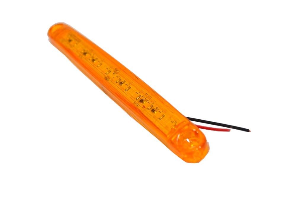 Feu de gabarit à LED jaune, 24 V, 12 LED, 160 x 17 x 10 mm