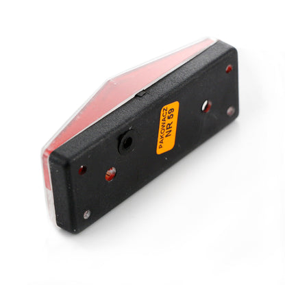 Feu de gabarit vertical rouge/blanc, ampoule 12/24 V, 95 × 35 × 27 mm, entraxe de fixation 52 mm