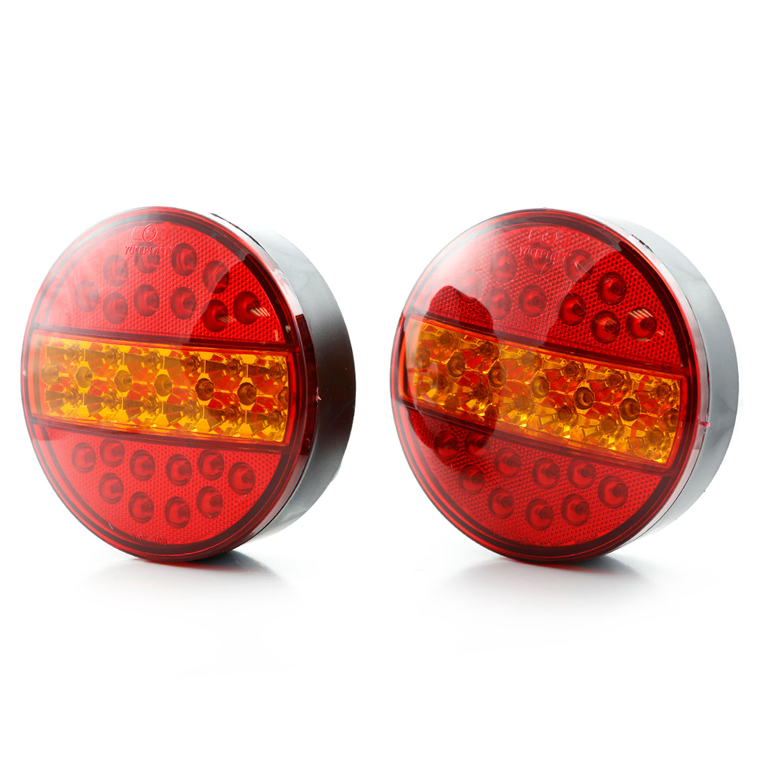LED Rear Combination Hamburger Lamp, 24V, Red/Yellow, 140 x 40 mm