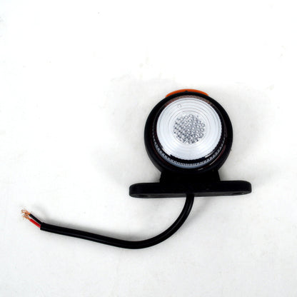 Mini-Neon-Rundumkennleuchte, 12–24V, rote/weiße/gelbe Streuscheiben