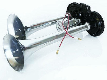 Double avertisseur pneumatique pour camion 12/24V chromé 139 dB pièce de remplacement