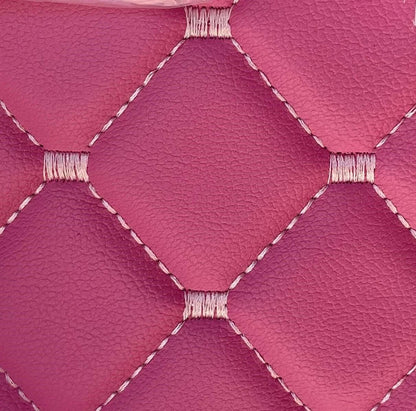 Tapis de sol en cuir – adapté pour Scania S Flat Floor, siège passager rabattable, rose, 2016+