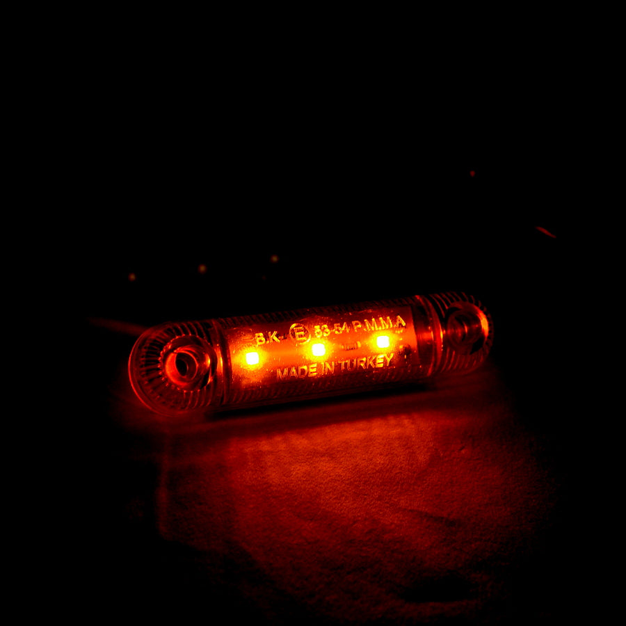 Feu de gabarit LED jaune 24V pour véhicules utilitaires