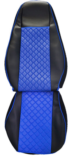 Housses de siège – adapté pour MAN TGX Euro 6 2021, cuir synthétique (éco-cuir) bleu