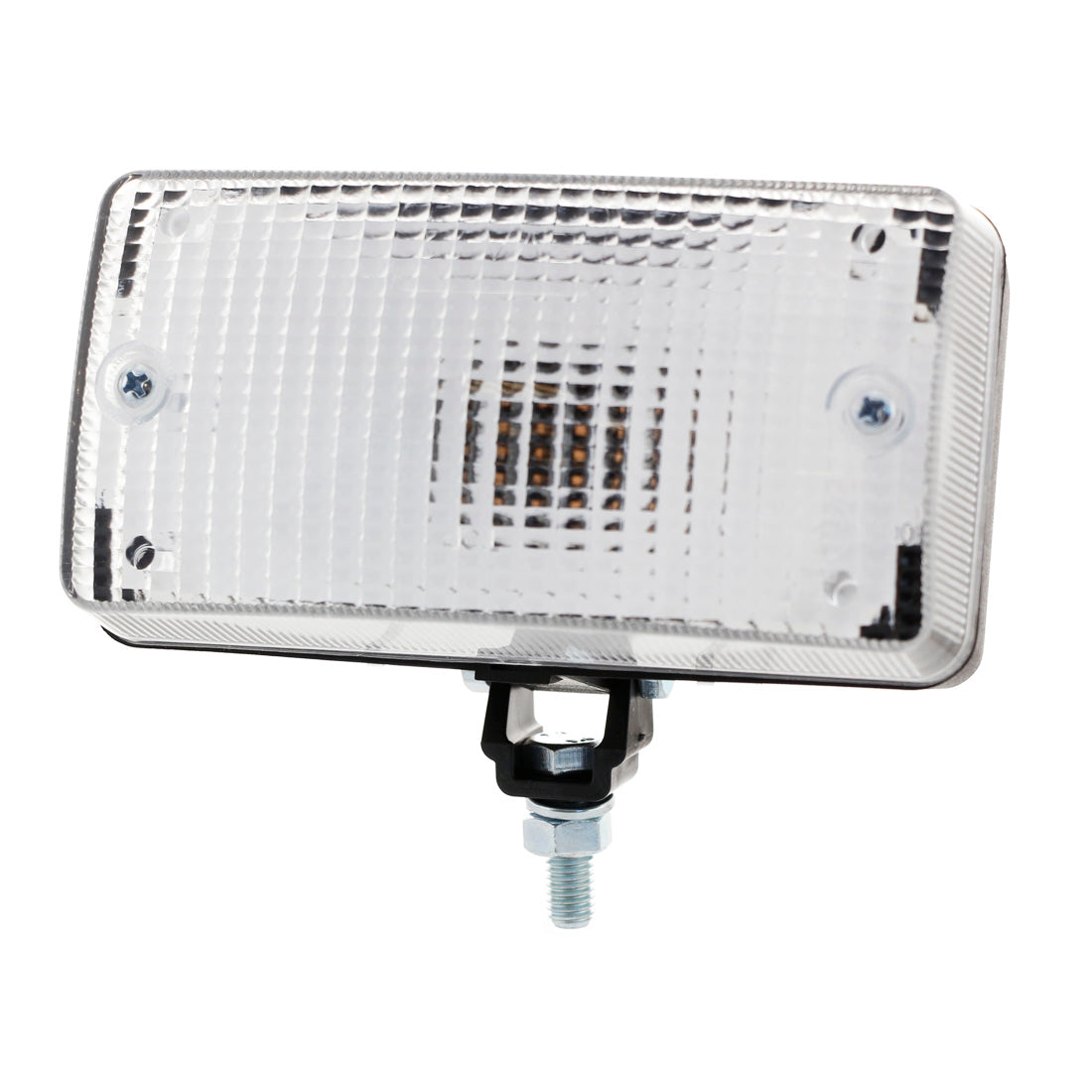 Feu de recul ovale, cabochon blanc, fixation 1 boulon, compatible ampoule P21W