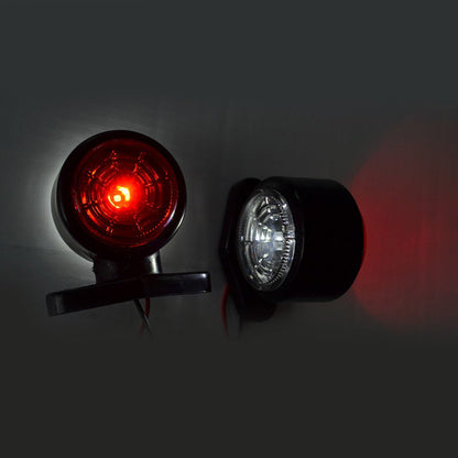 Kurze LED-Positionsleuchte, 2 Dioden, 24V, Rot/Weiß