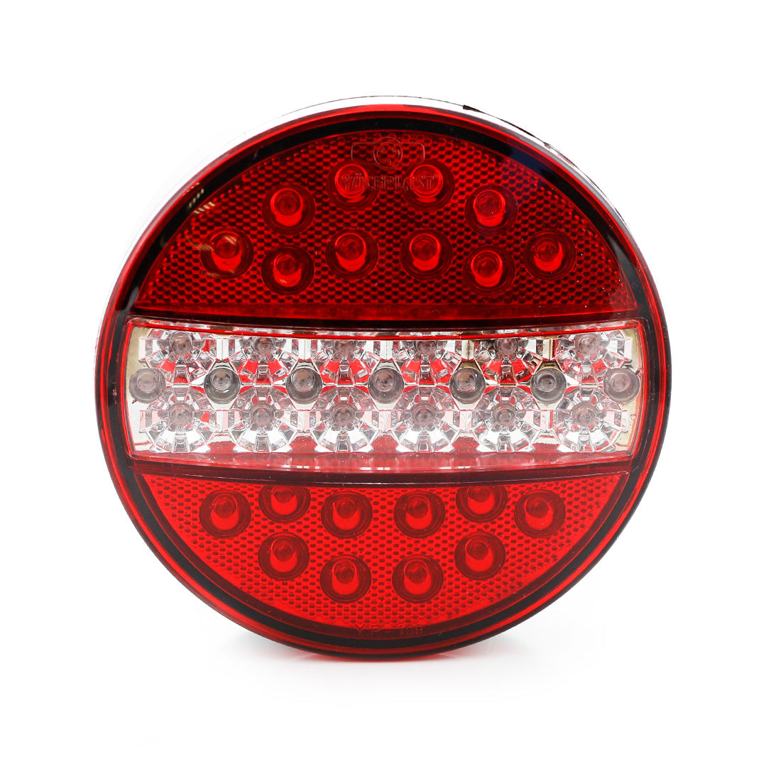 LED комбиниран заден фар червен/бял 12 V 140 x 40 mm с 49 mm разстояние между болтовете