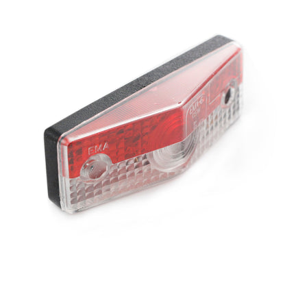 Feu de gabarit vertical rouge/blanc, ampoule 12/24 V, 95 × 35 × 27 mm, entraxe de fixation 52 mm