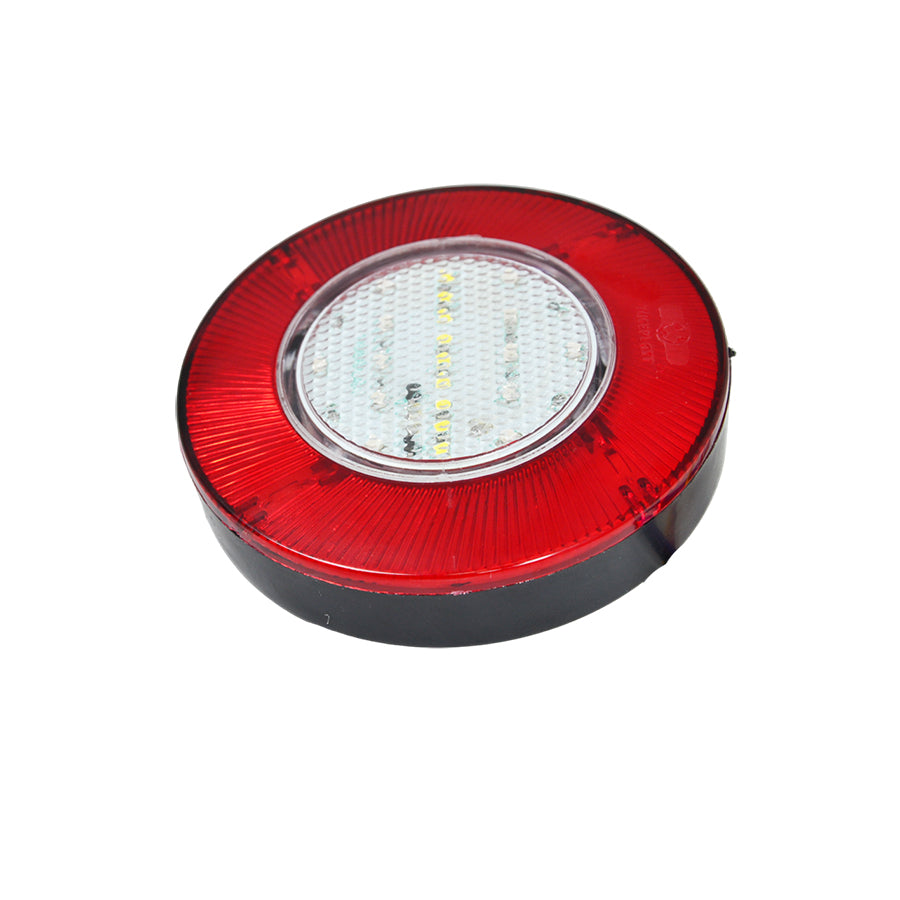 Малък LED неонов стоп, тип „хамбургер“, 12V, 120 x 25 mm, 45 mm междуболтово разстояние