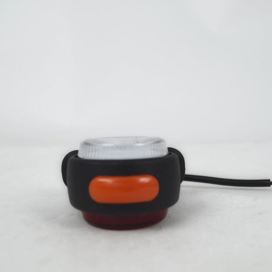 Mini-Neon-Rundumkennleuchte, 12–24V, rote/weiße/gelbe Streuscheiben