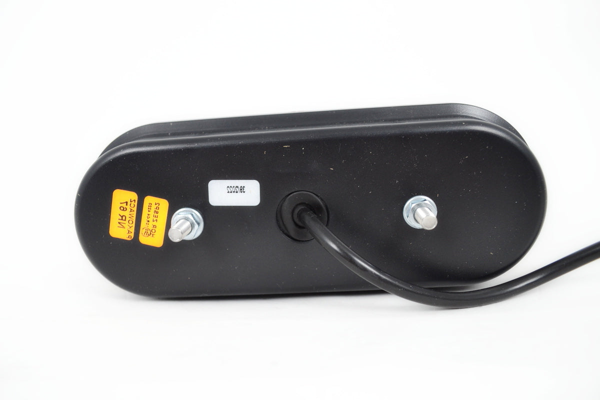 Feu arrière gauche LED ovale, 3 fonctions, 12/24 V, 205×80×53 mm