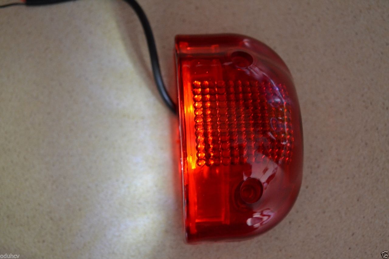 Червена LED светлина за регистрационен номер – 12V голяма лампа за табела, комплект 2 броя