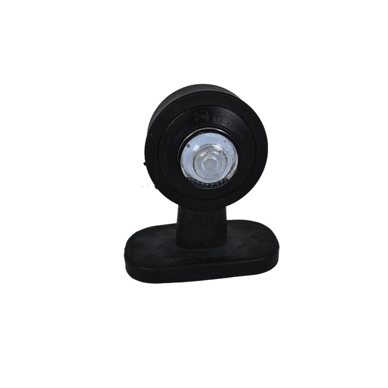 Feu de gabarit LED type corne, version courte, blanc/rouge, 12/24 V, 95×83×59 mm