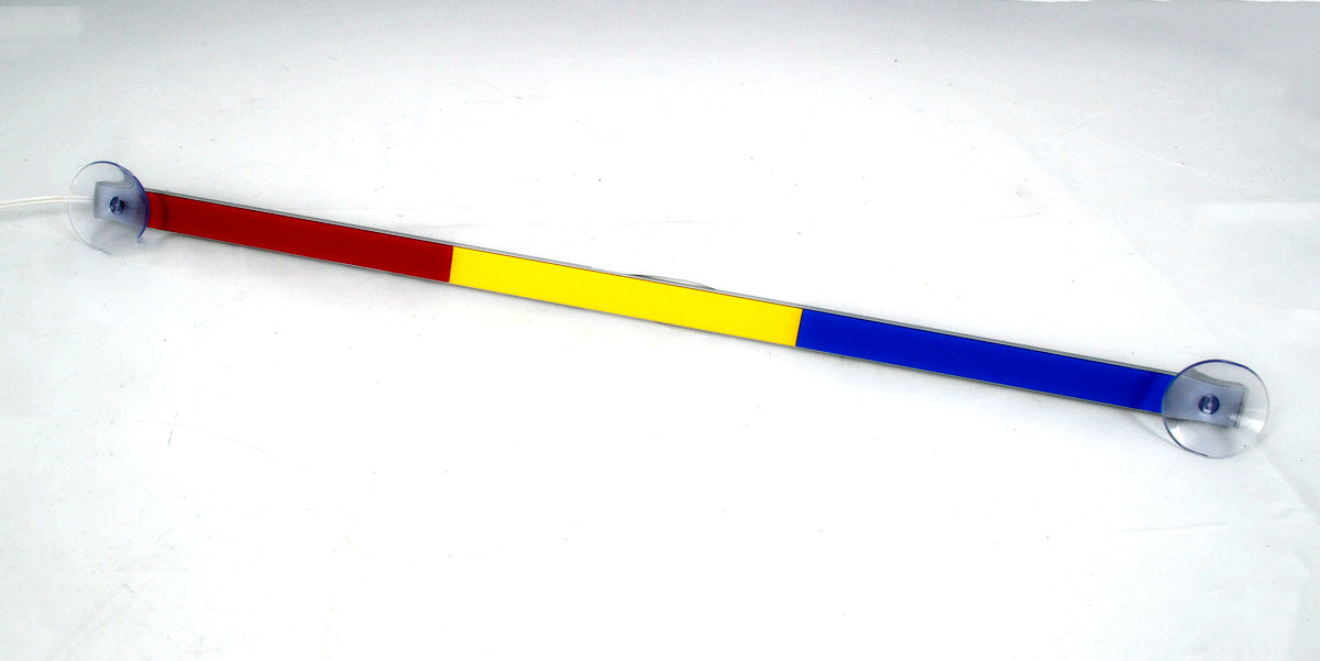 Δοκός προειδοποιητικού φωτισμού LED, 50 cm, Μπλε/Κίτρινο/Κόκκινο, 12/24 V