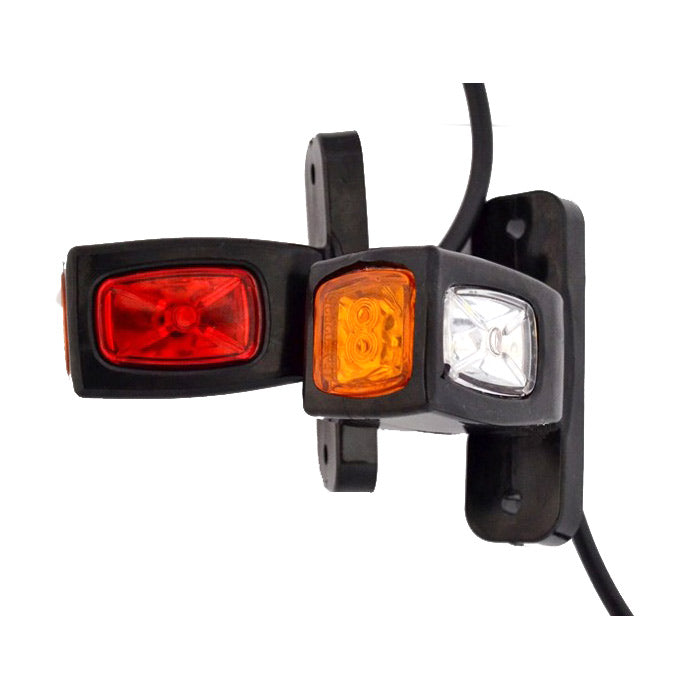 Dreifach-LED-Rechteckhornleuchte – 8 cm Zusatzmarkierungsleuchte