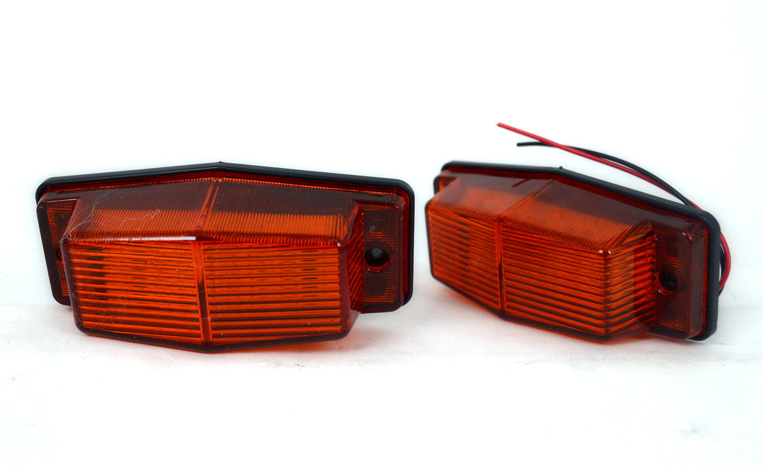 Universal LED Side Marker / Indicator – Amber Light, 12/24V, 130 x 60 x 40 mm, suitable for Mercedes Sprinter Style