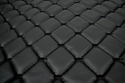 Tapis de sol droit en cuir synthétique (éco-cuir) – adapté pour Scania R Trucks, sièges standards, boîte automatique, 2010–2019, noir