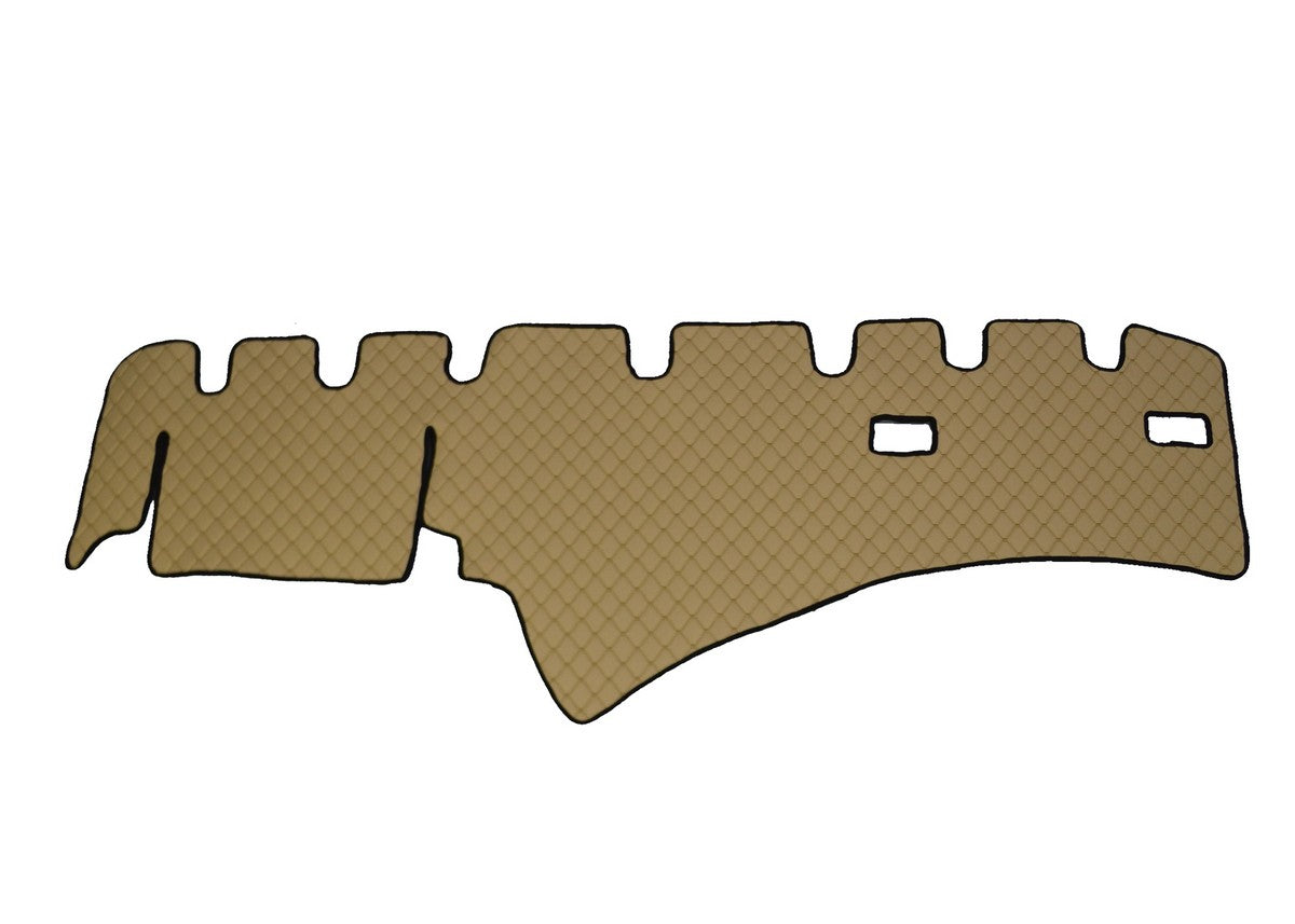 Tapis de tableau de bord – cuir synthétique (éco-cuir) beige, conduite à droite, adapté pour Scania R 2009–2016