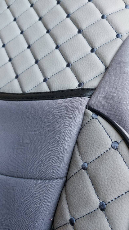 Deluxe γκρι δερμάτινα καλύμματα καθισμάτων – κατάλληλο για Renault T 2014+