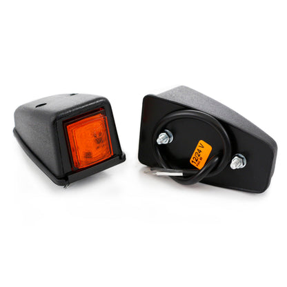 Feu de gabarit latéral LED, montage d’angle/toit jaune, 12/24 V, fabrication polonaise
