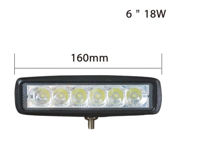 Projecteur de travail LED combiné, 24 W, 8 diodes, faisceau spot/flood, 12–36 V