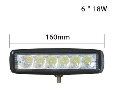 Projecteur de travail LED combiné, 24 W, 8 diodes, faisceau spot/flood, 12–36 V