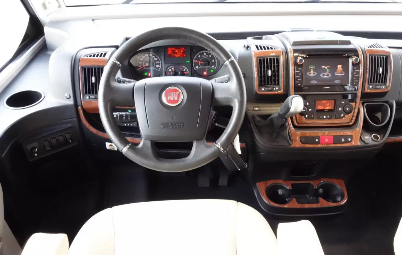 Silicone Mahogany Dashboard Sticker Kit – suitable for Fiat Ducato, Citroen Jumper and Peugeot Boxer 2015+, 25 Pieces