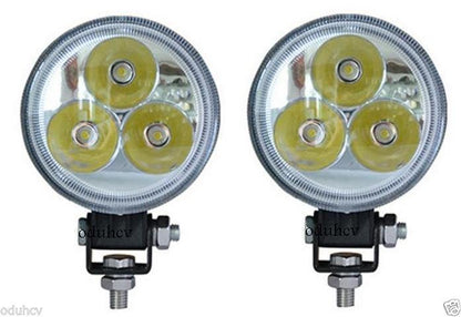 Projecteur de travail LED 9 W 12/24 V avec boîtier en aluminium et kit de montage