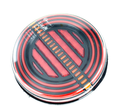 Feu arrière stop néon LED, 3 fonctions position, stop et clignotant dynamique, 12/24 V, 142 x 38 mm