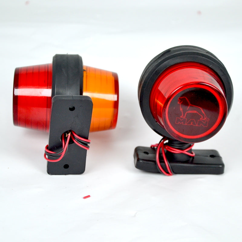 Neon Side Marker Light – Red/Yellow Suitable for MAN Logo, 12/24V, 110 x 90 mm