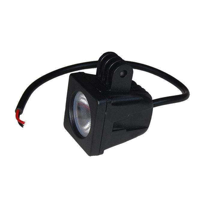 Projecteur de travail LED compact, boîtier en aluminium, 10 W, 1 LED, 12 V/24 V
