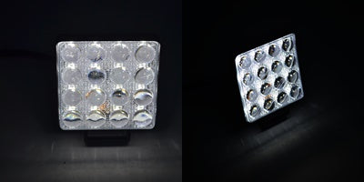 Projecteur de travail LED 3D slim – 48 W, 16 LED