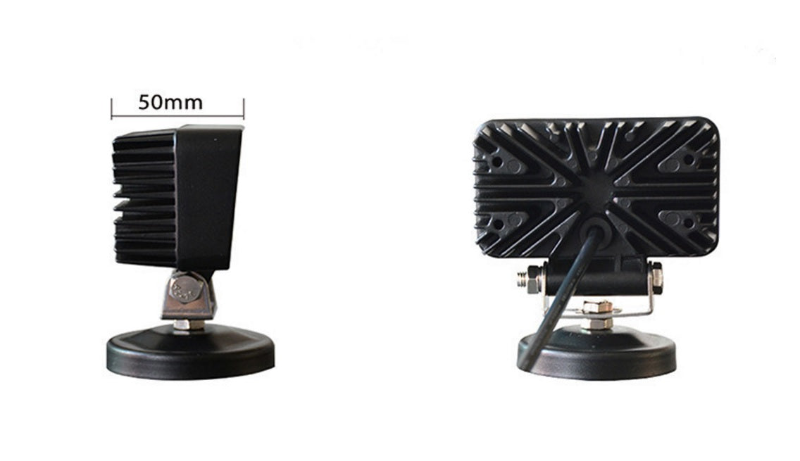 Projecteur de travail LED en aluminium, 18 W, 6 diodes haute intensité