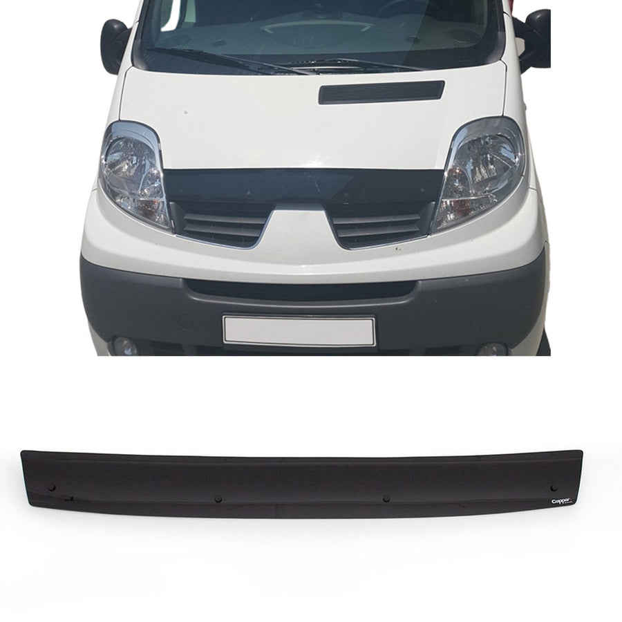 Ανεμοθώρακας καπό – κατάλληλο για Renault Trafic και Opel Vivaro 2003–2014, φιμέ ABS, 1070 x 135 x 10 mm