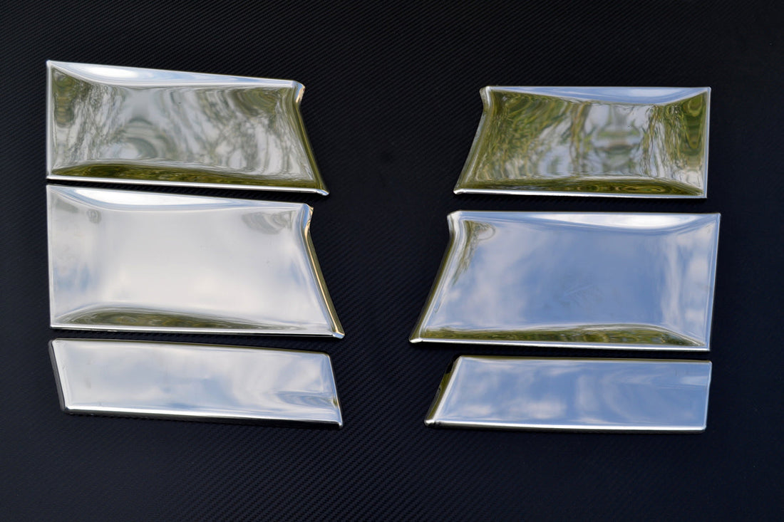 Front Grille Corner Trim Set – suitable for Scania R450 2016+, Stainless Steel, 6 Pieces