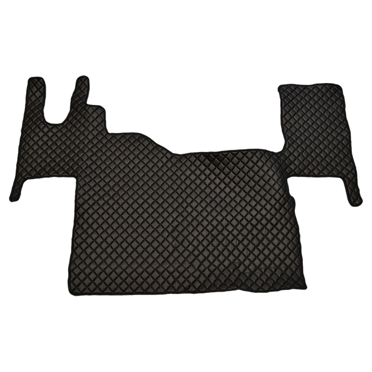 Tapis de sol en cuir synthétique (éco-cuir) noir – adapté pour Renault T, 2021+