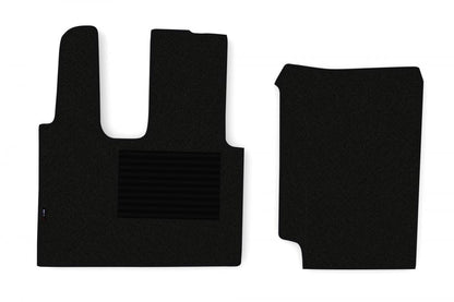 Κεντρικό σετ μοκετένιων πατακιών δαπέδου – κατάλληλο για Mercedes Actros MP4, μαύρο, 2 τεμαχίων