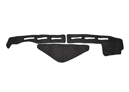 Tapis de tableau de bord en cuir – adapté pour Renault T High Sleeper Cab 2013+, noir, avec capteur