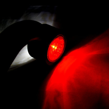 Feu de gabarit LED gauche, blanc/rouge, 12/24 V, 180×157×50 mm