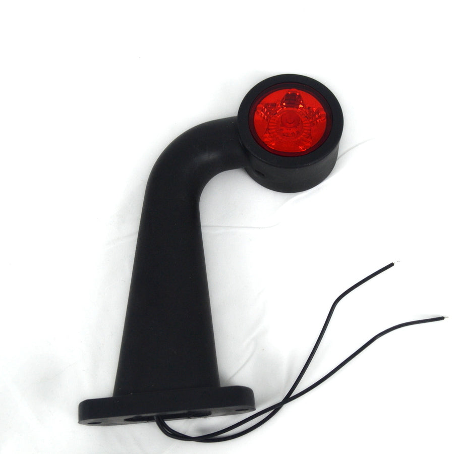 Feu de gabarit LED gauche, blanc/rouge, 12/24 V, 180×157×50 mm